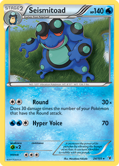 Seismitoad 24/101 Pokémon card from Noble Victories for sale at best price