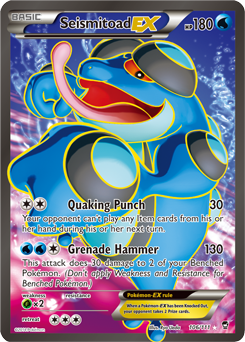 Seismitoad EX 106/111 Pokémon card from Furious Fists for sale at best price