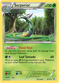 Carte Pokémon Serperior 8/113 de la série Legendary Treasures en vente au meilleur prix