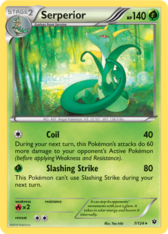 Serperior 7/124 Pokémon card from Fates Collide for sale at best price