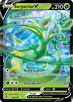 Serperior V 007/195 Pokémon card from Silver Tempest for sale at best price