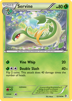 Servine 12/149 Pokémon card from Boundaries Crossed for sale at best price