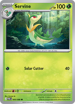 Servine 5/88 Pokémon card from Perfect Order for sale at best price