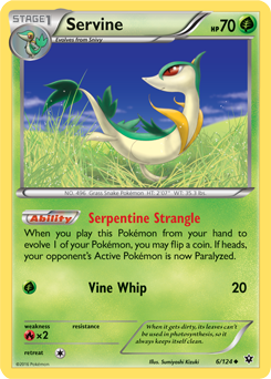 Servine 6/124 Pokémon card from Fates Collide for sale at best price