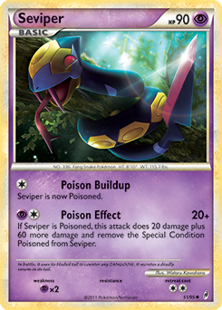 Seviper 51/95 Pokémon card from Call of Legends for sale at best price