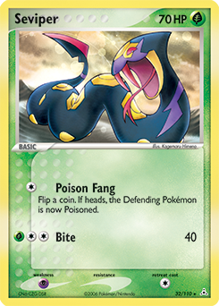 Carte Pokémon Seviper 32/110 de la série Ex Fantômes Holon en vente au meilleur prix