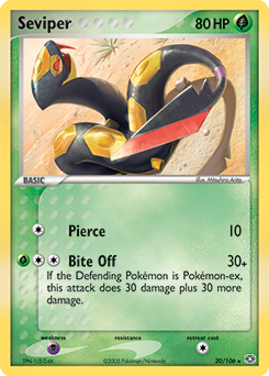 Carte Pokémon Seviper 20/106 de la série Ex Emeraude en vente au meilleur prix