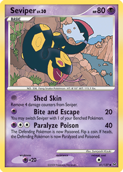 Seviper 61/127 Pokémon card from Platinuim for sale at best price