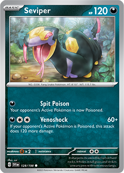 Seviper 128/198 Pokémon card from Scarlet & Violet for sale at best price