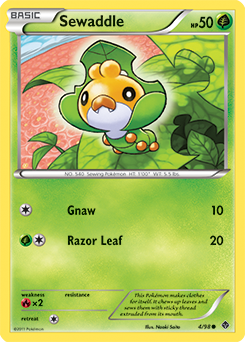 Sewaddle 4/98 Pokémon card from Emerging Powers for sale at best price
