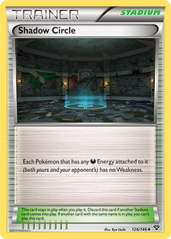Uncommon Pokémon card Shadow Circle 126/146 from X&Y expansion