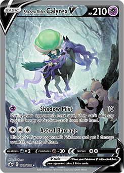 Shadow Rider Calyrex V 172/198 Pokémon card from Chilling Reign for sale at best price