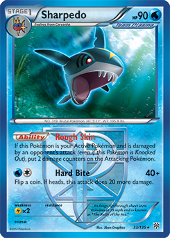 Sharpedo 33/135 Pokémon card from Plasma Storm for sale at best price