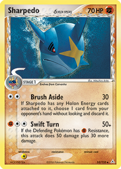 Carte Pokémon Sharpedo 53/110 de la série Ex Fantômes Holon en vente au meilleur prix