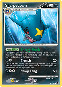 Sharpedo 49/111 Pokémon card from Rising Rivals for sale at best price