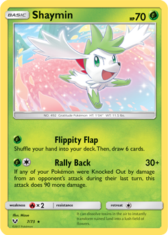 Shaymin 7/73 Pokémon card from Shining Legends for sale at best price