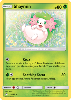 Shaymin 15/156 Pokémon card from Untra Prism for sale at best price
