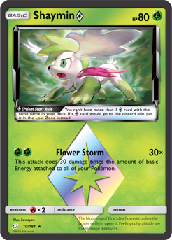 Shaymin 10/181 Pokémon card from Team Up for sale at best price