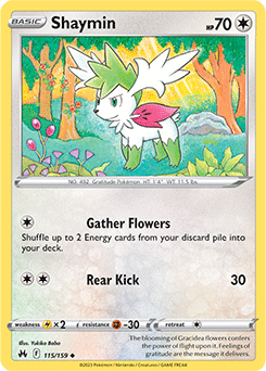Shaymin 115/159 Pokémon card from Crown Zenith for sale at best price