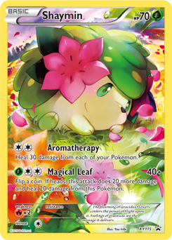 Promo Pokémon card Shaymin XY115 from XY Promos expansion