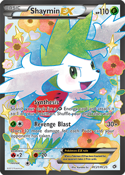 Carte Pokémon Shaymin EX RC21/RC25 de la série Legendary Treasures en vente au meilleur prix