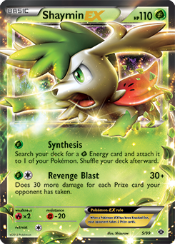 Shaymin EX 5/99 Pokémon card from Next Destinies for sale at best price
