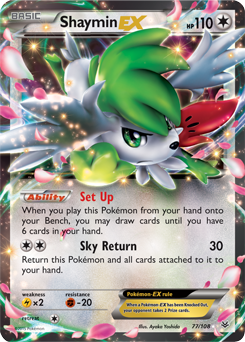 Shaymin EX 77/108 Pokémon card from Roaring Skies for sale at best price