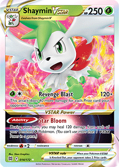 Shaymin VSTAR 014/172 Pokémon card from Brilliant Stars for sale at best price