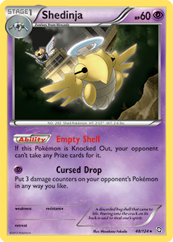 Shedinja 48/124 Pokémon card from Dragons Exalted for sale at best price