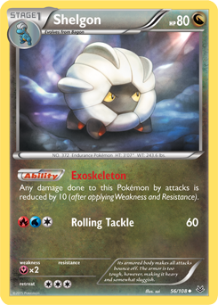 Shelgon 56/108 Pokémon card from Roaring Skies for sale at best price
