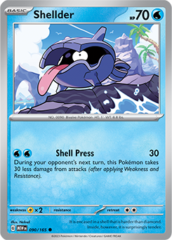 Shellder 90/165 Pokémon card from 151 for sale at best price