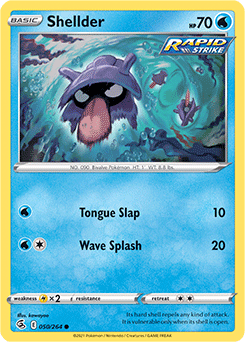 Shellder 50/264 Pokémon card from Fusion Strike for sale at best price