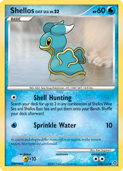 Shellos East Sea 106/132 Pokémon card from Secret Wonders for sale at best price