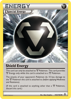Uncommon Pokémon card Shield Energy 143/160 from Primal Clash expansion