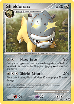 Shieldon 63/123 Pokémon card from Mysterious Treasures for sale at best price