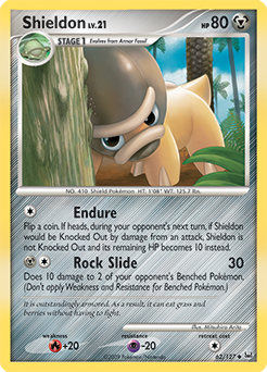 Shieldon 62/127 Pokémon card from Platinuim for sale at best price