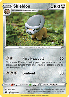 Shieldon 109/189 Pokémon card from Astral Radiance for sale at best price
