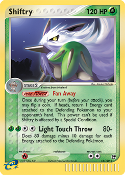 Shiftry 12/100 Pokémon card from Ex Sandstorm for sale at best price