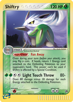 Carte Pokémon Holographique Rare Tengalice 12/100 de la série Ex Tempête de Sable