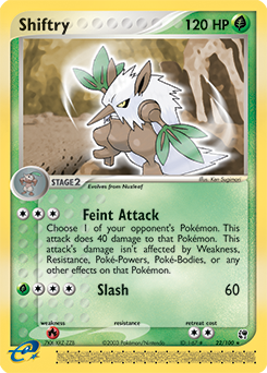 Carte Pokémon Rare Tengalice 22/100 de la série Ex Tempête de Sable