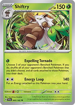Shiftry 5/162 Pokémon card from Temporal Forces for sale at best price