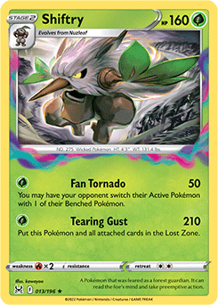 Shiftry 013/196 Pokémon card from Lost Origin for sale at best price