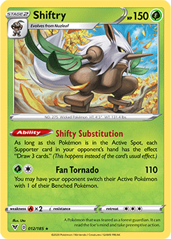 Shiftry 012/185 Pokémon card from Vivid Voltage for sale at best price