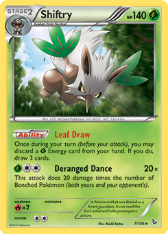 Shiftry 7/106 Pokémon card from Flashfire for sale at best price