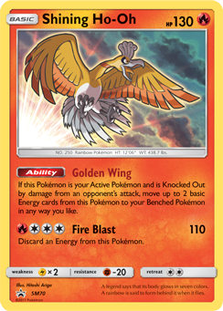 Shining Ho-Oh SM70 Pokémon card from Sun and Moon Promos for sale at best price