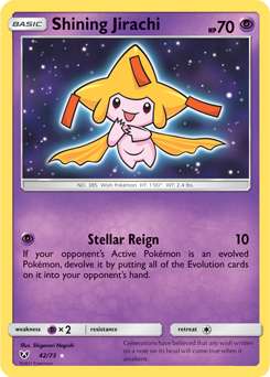 Shining Jirachi 42/73 Pokémon card from Shining Legends for sale at best price