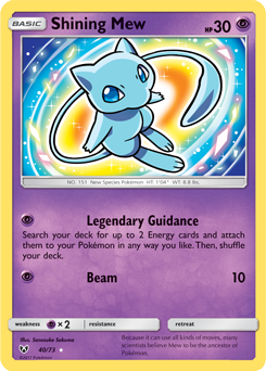 Shining Mew 40/73 Pokémon card from Shining Legends for sale at best price