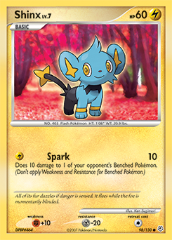 Shinx 98/130 Pokémon card from Diamond & Pearl for sale at best price