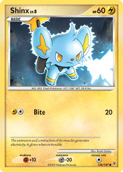 Common Pokémon card Shinx 126/147 from Supreme Victors expansion