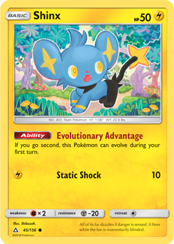 Shinx 45/156 Pokémon card from Untra Prism for sale at best price